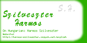 szilveszter harmos business card